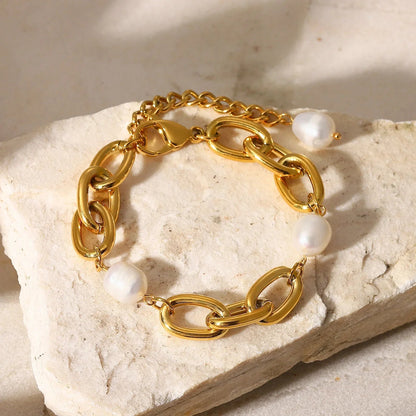 [Royal Vicky]Ysabel Chunky Freshwater Pearl Bracelet