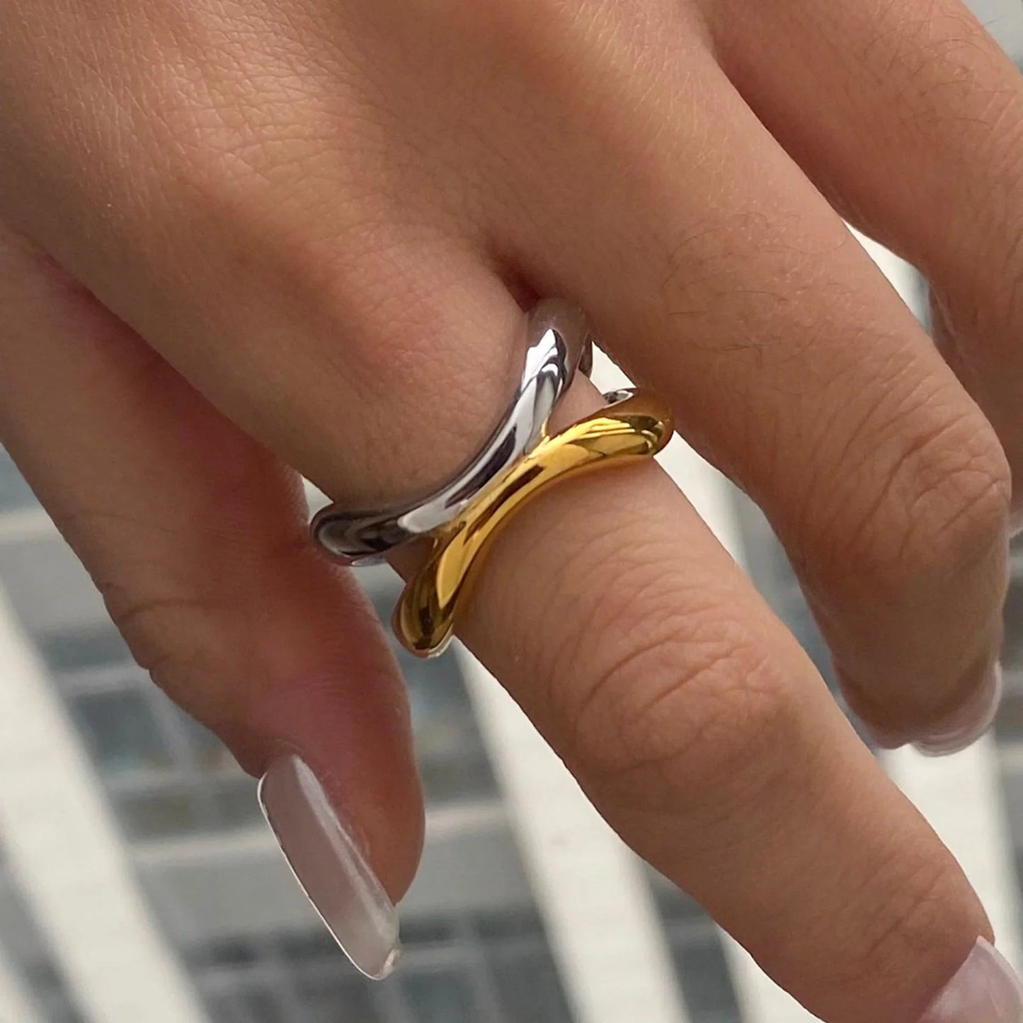 [Royal Vicky]Deanna Gold Intertwined Ring
