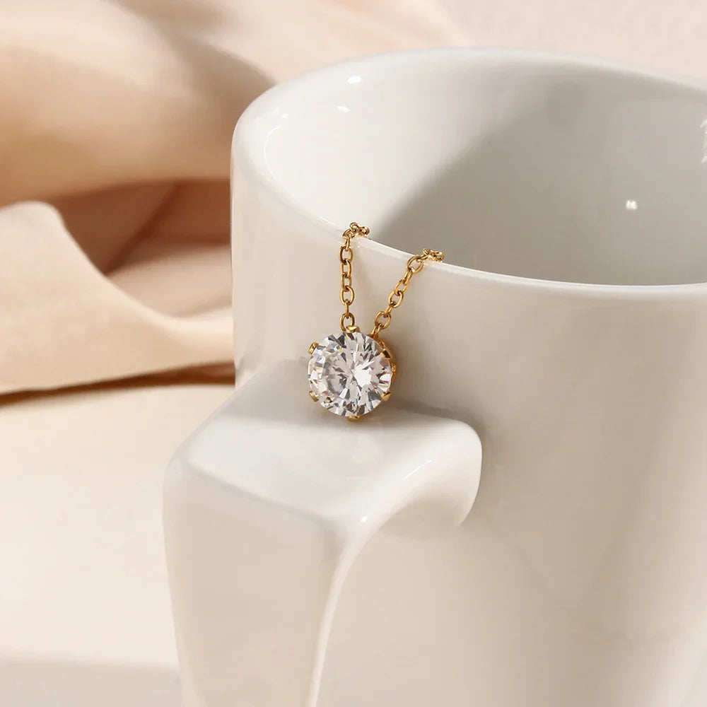 [Royal&Vicky]Kyla Solitaire Goldkette