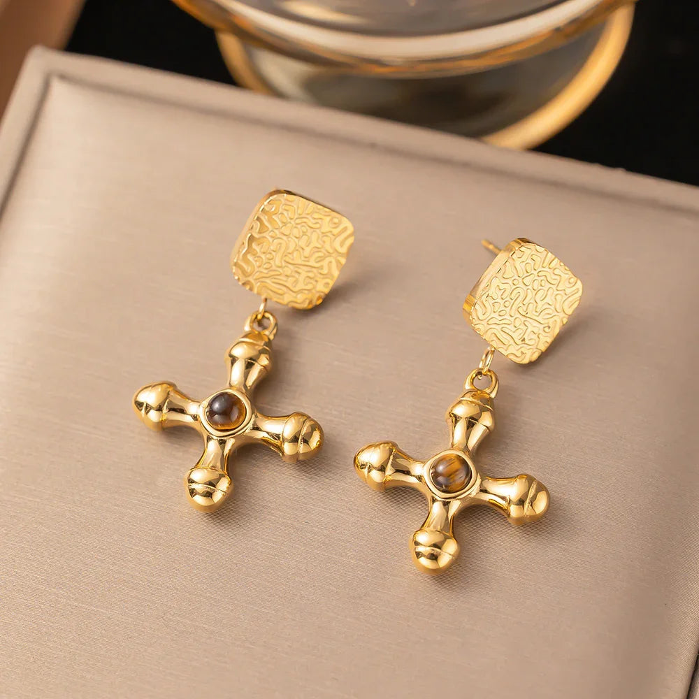 [Royal Vicky]Della Gold Earrings