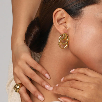 [Royal Vicky]Zoey Gold Earrings