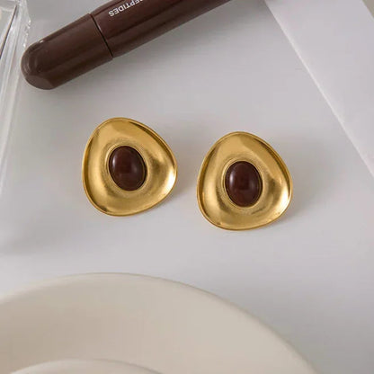 [Royal Vicky]Orissa Gold Enamel Earrings