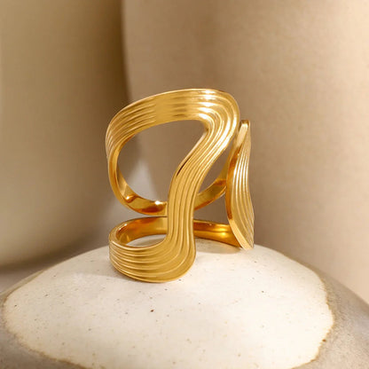 [Royal Vicky]Vivi Twisted Band Gold Ring
