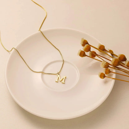 [Royal Vicky]Therese Letter Initial Gold Necklace