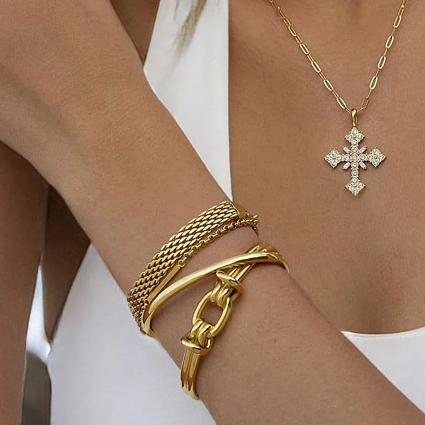 [Royal Vicky]Luce Gold Knot Bangle