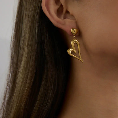 [Royal Vicky]Venus Gold Heart Earrings