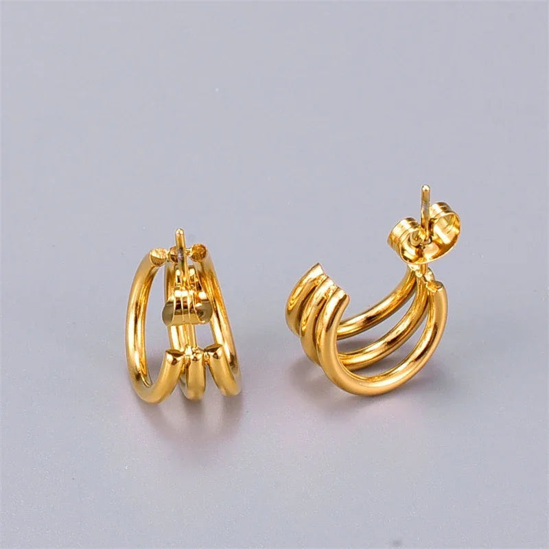 [Royal Vicky]Cradle Gold Earrings