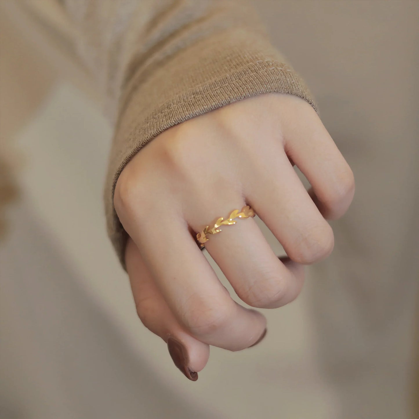[Royal Vicky]Rhea Golden Vine Ring
