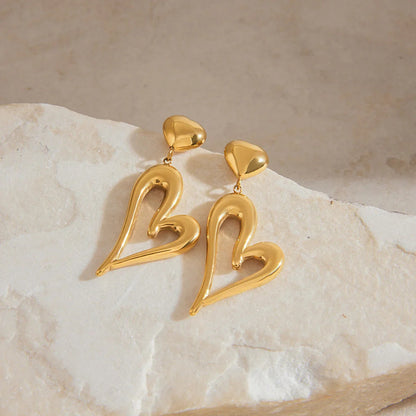 [Royal Vicky]Venus Gold Heart Earrings