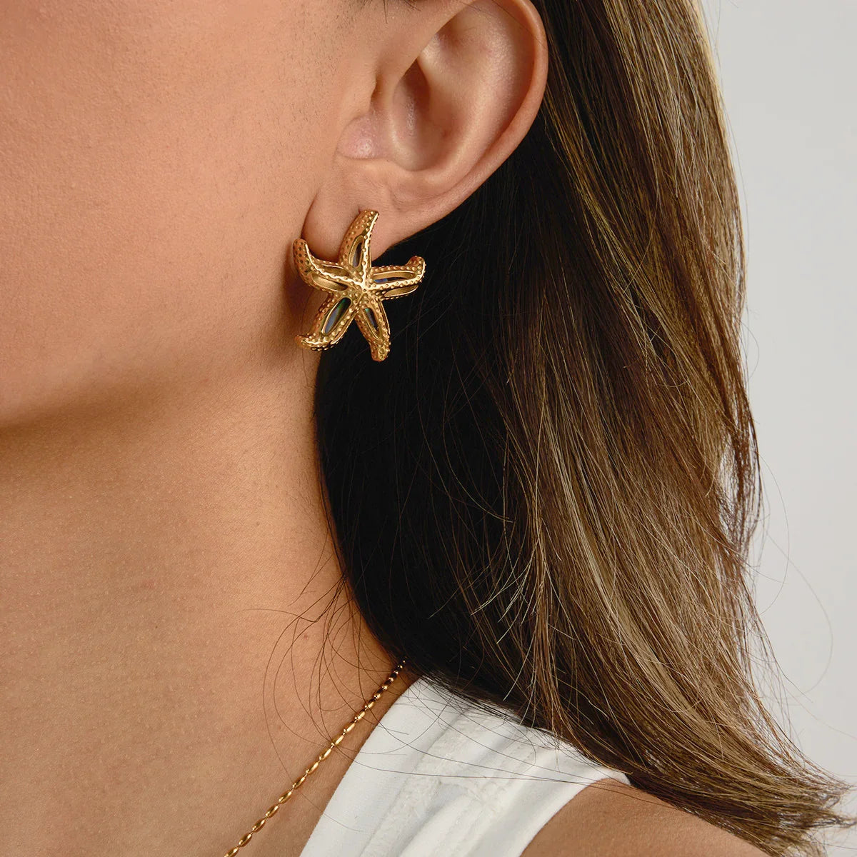 [Royal Vicky]Aquatta Gold Starfish Earrings