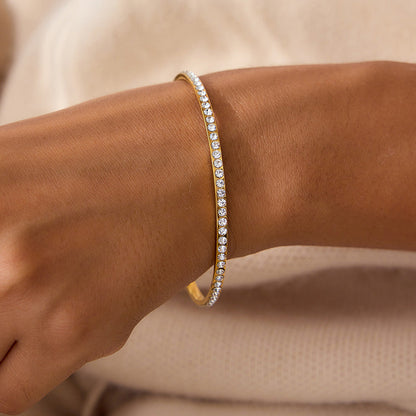 [Royal Vicky]Kalista Diamond Gold Bangle