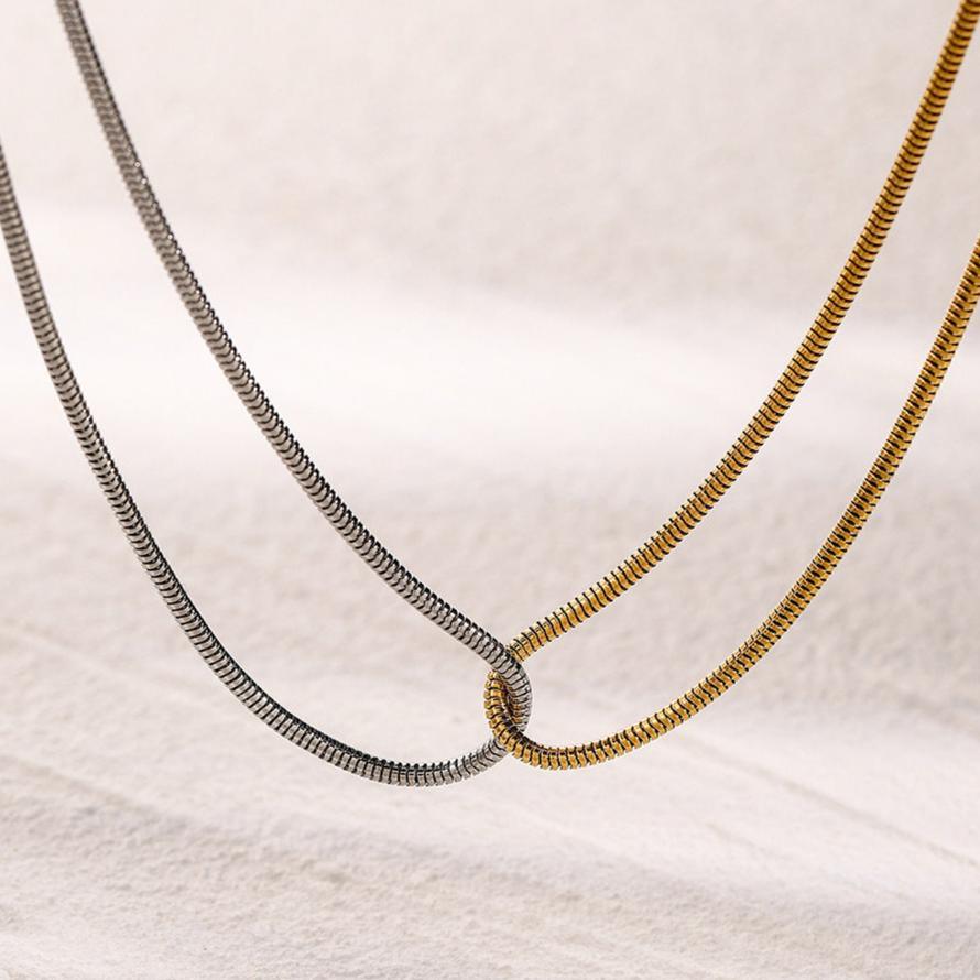 [Royal Vicky]Talia Two Tone Necklace