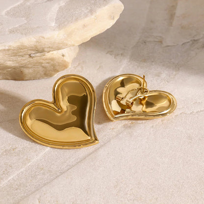 [Royal Vicky]Liora Gold Heart Earrings