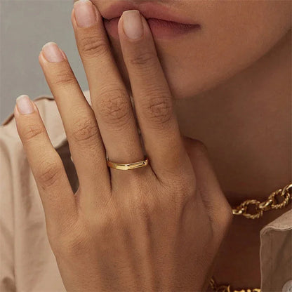 [Royal Vicky]Sasha Geometric Gold Ring