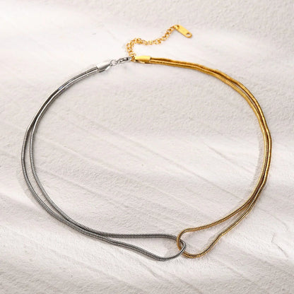 [Royal Vicky]Talia Two Tone Necklace
