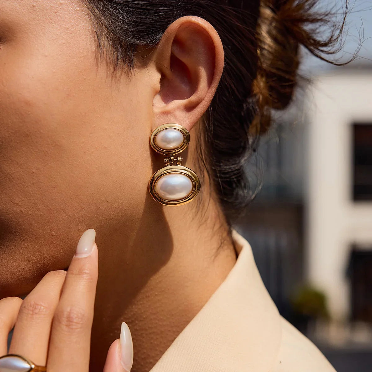 [Royal Vicky]Winnie Freshwater Pearl Earrings