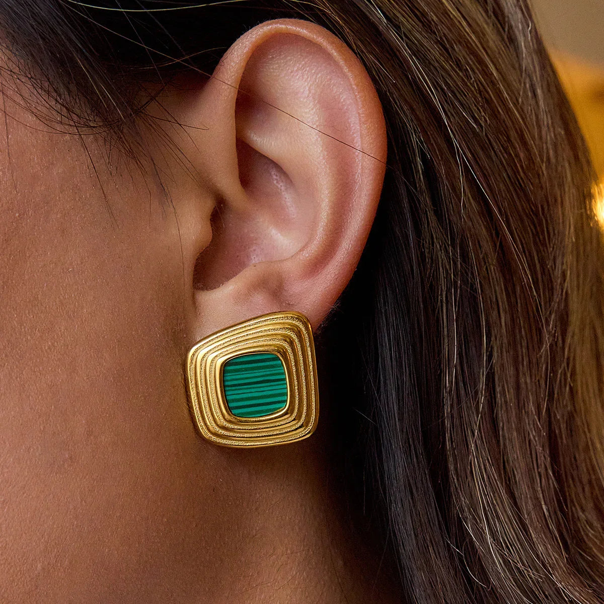 [Royal Vicky]Sylvie Geometric Gold Earrings