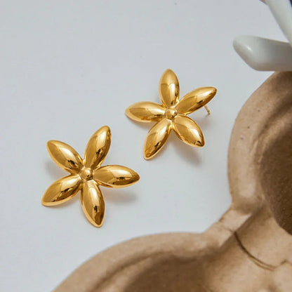 [Royal Vicky]Monica Floral Gold Earrings