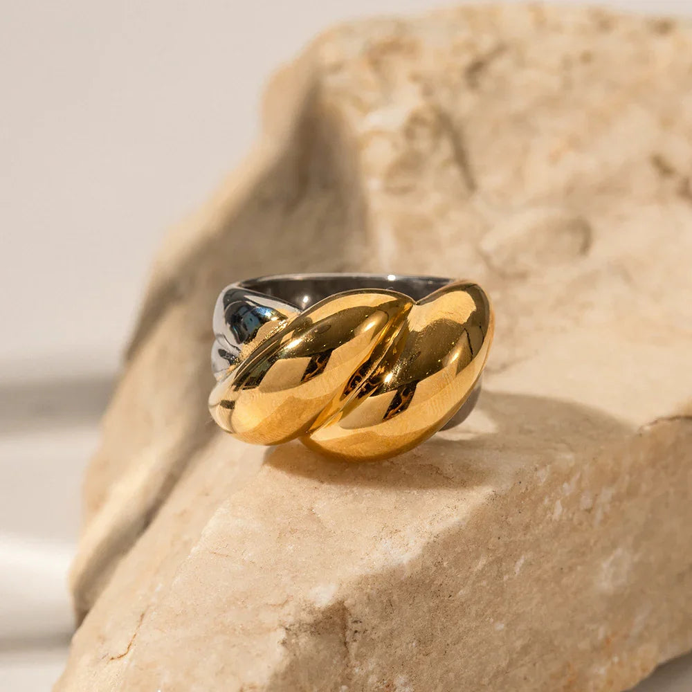 [Royal Vicky]Fatima Two Tone Ring