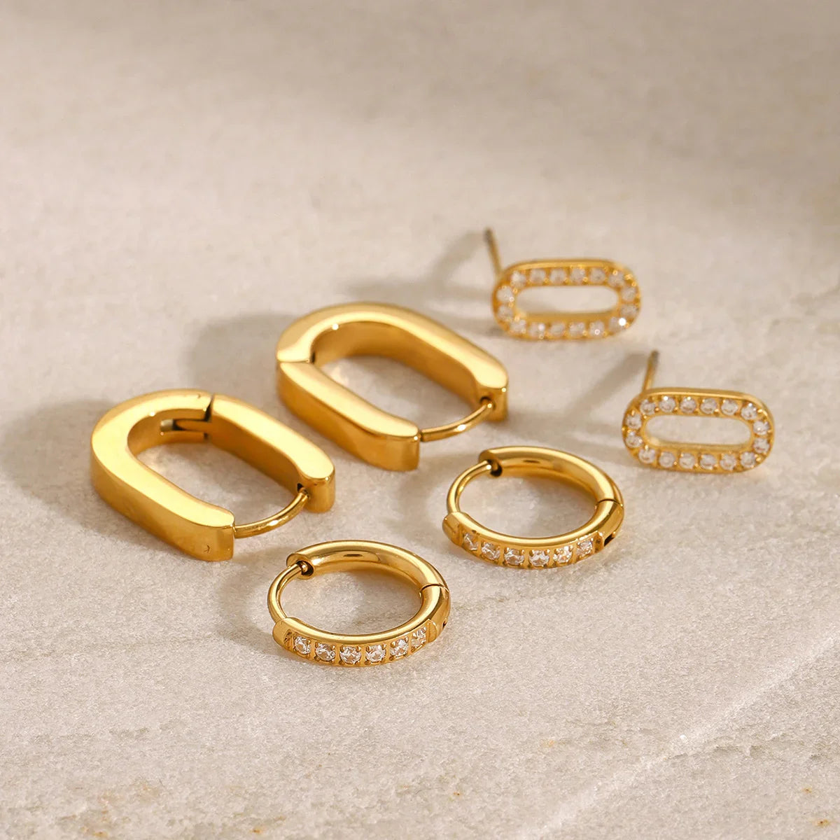 [Royal Vicky]Ryleigh Diamond Hoop Bundle