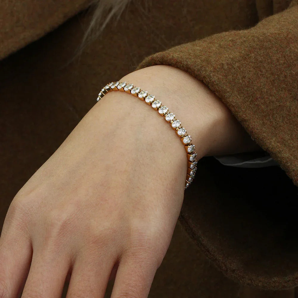 [Royal Vicky]Wisteria Diamond Tennis Bracelet