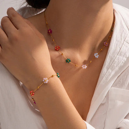 [Royal Vicky]Azalea Floral Gold Bracelet
