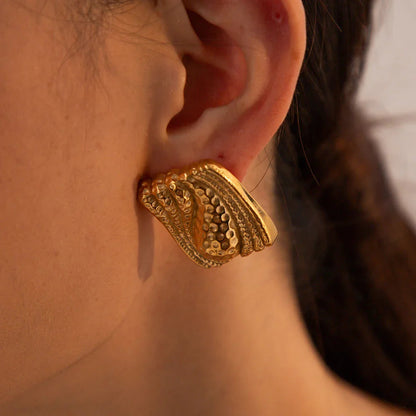 [Royal Vicky]Marigold Gold Earrings