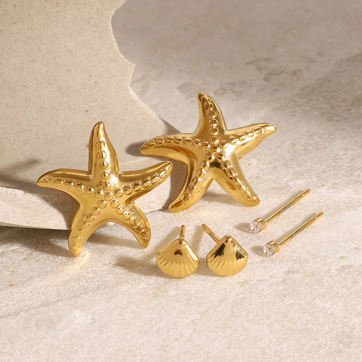 [Royal Vicky]Arielle Ocean-Inspired Earring Bundle