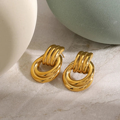 [Royal Vicky]Luna Layered Hoop Earrings