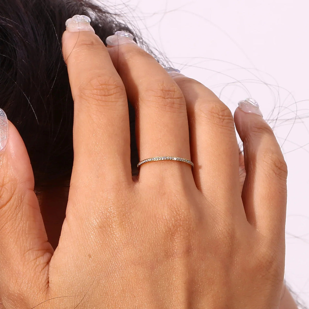 [Royal&Vicky]Zarra Paved Gold Ring