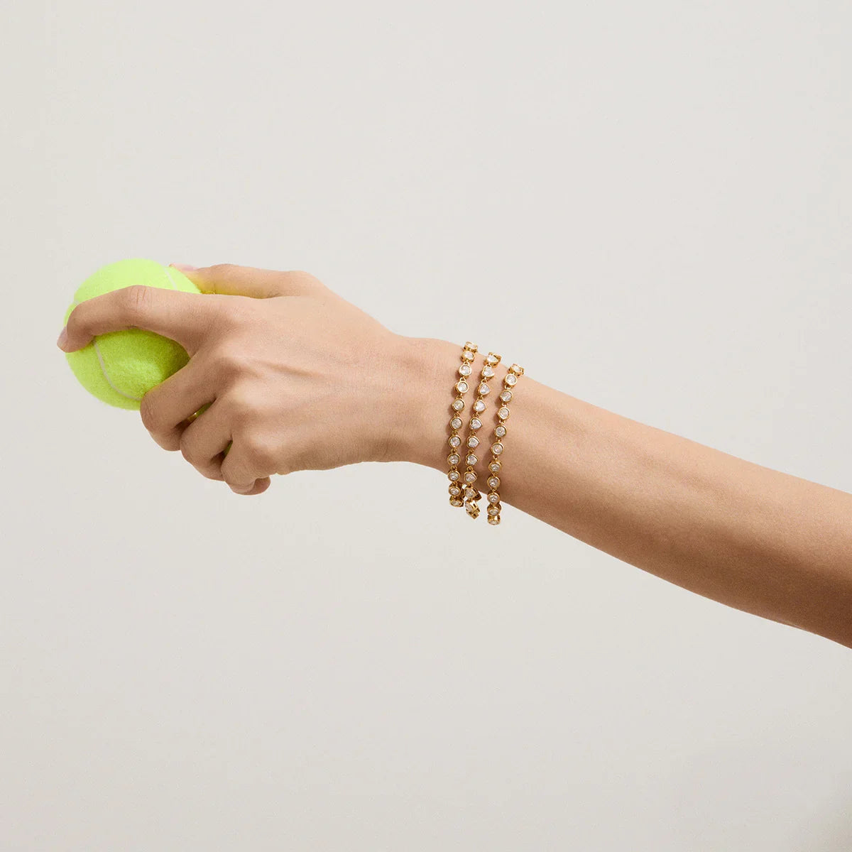 [Royal&Vicky]Romani Herz-Tennisarmband
