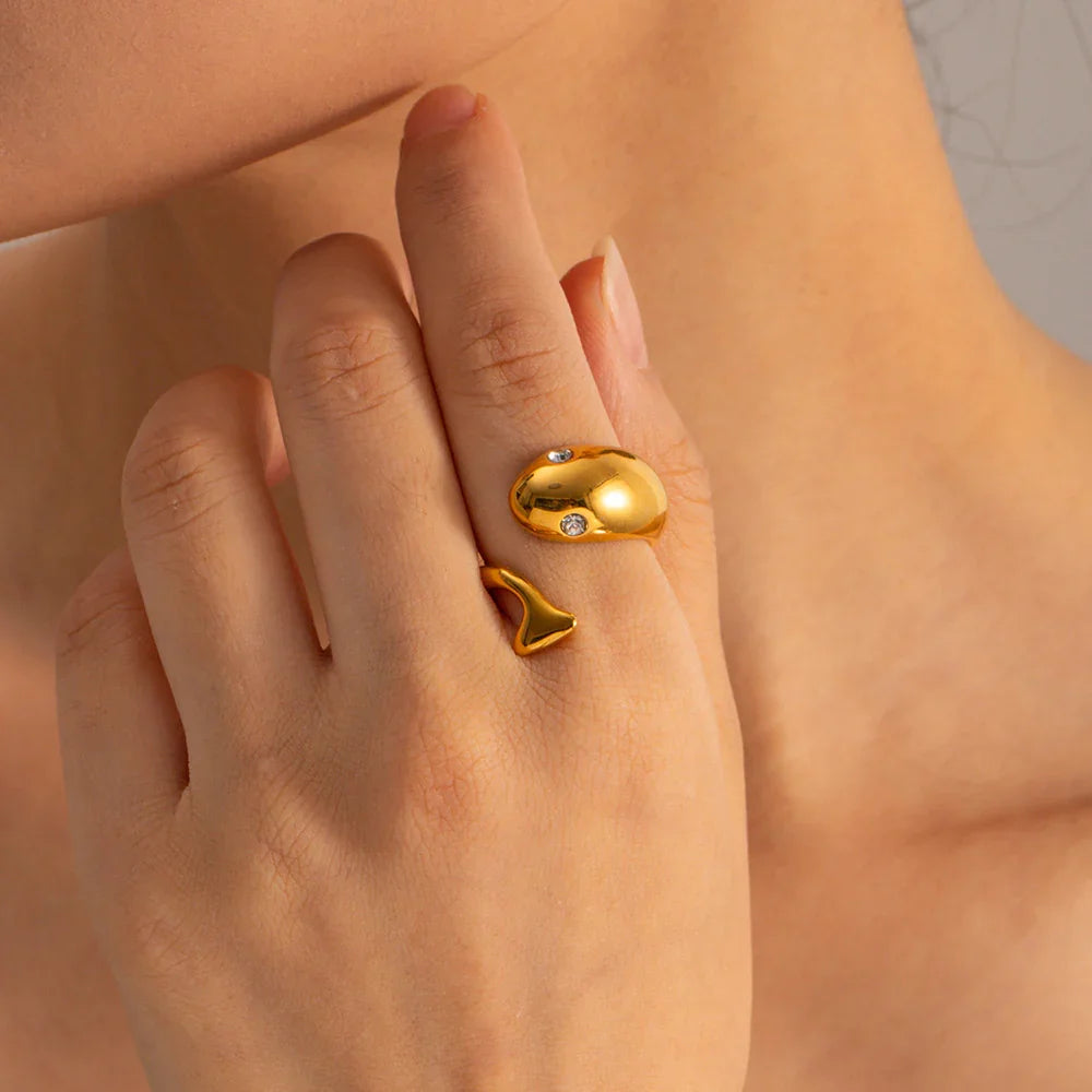 [Royal Vicky]Etta Gold Serpent Ring