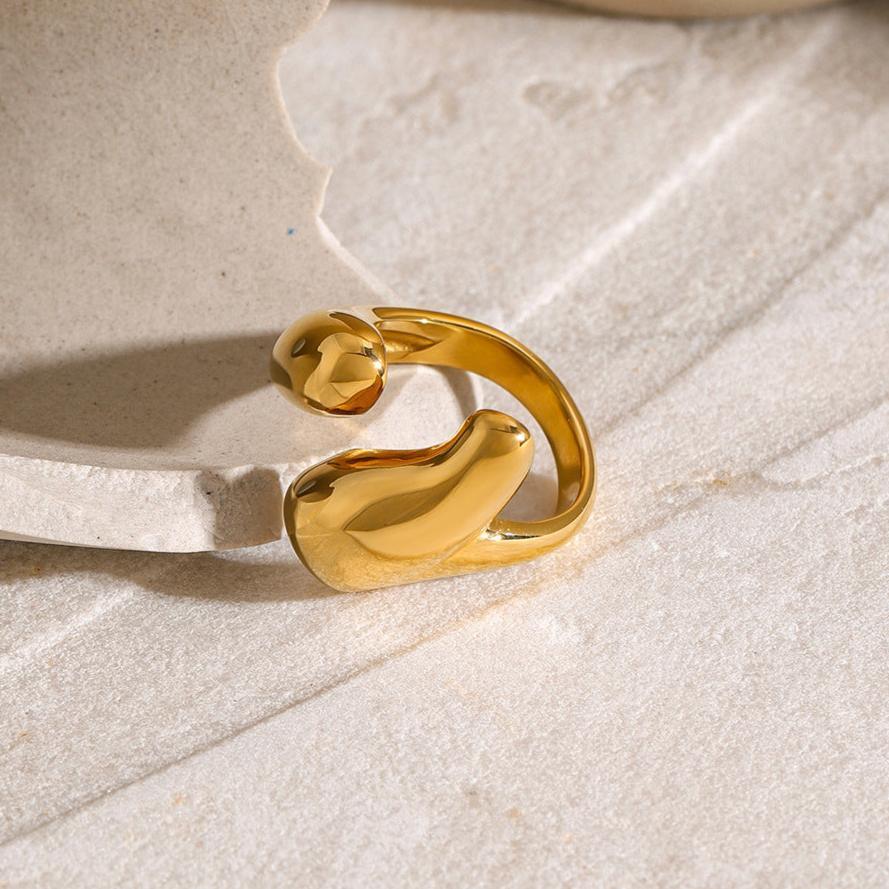 [Royal Vicky]Abstract Gold Ring