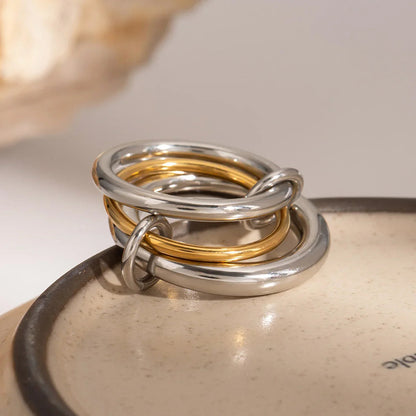 [Royal Vicky]Canaria Stacked Ring