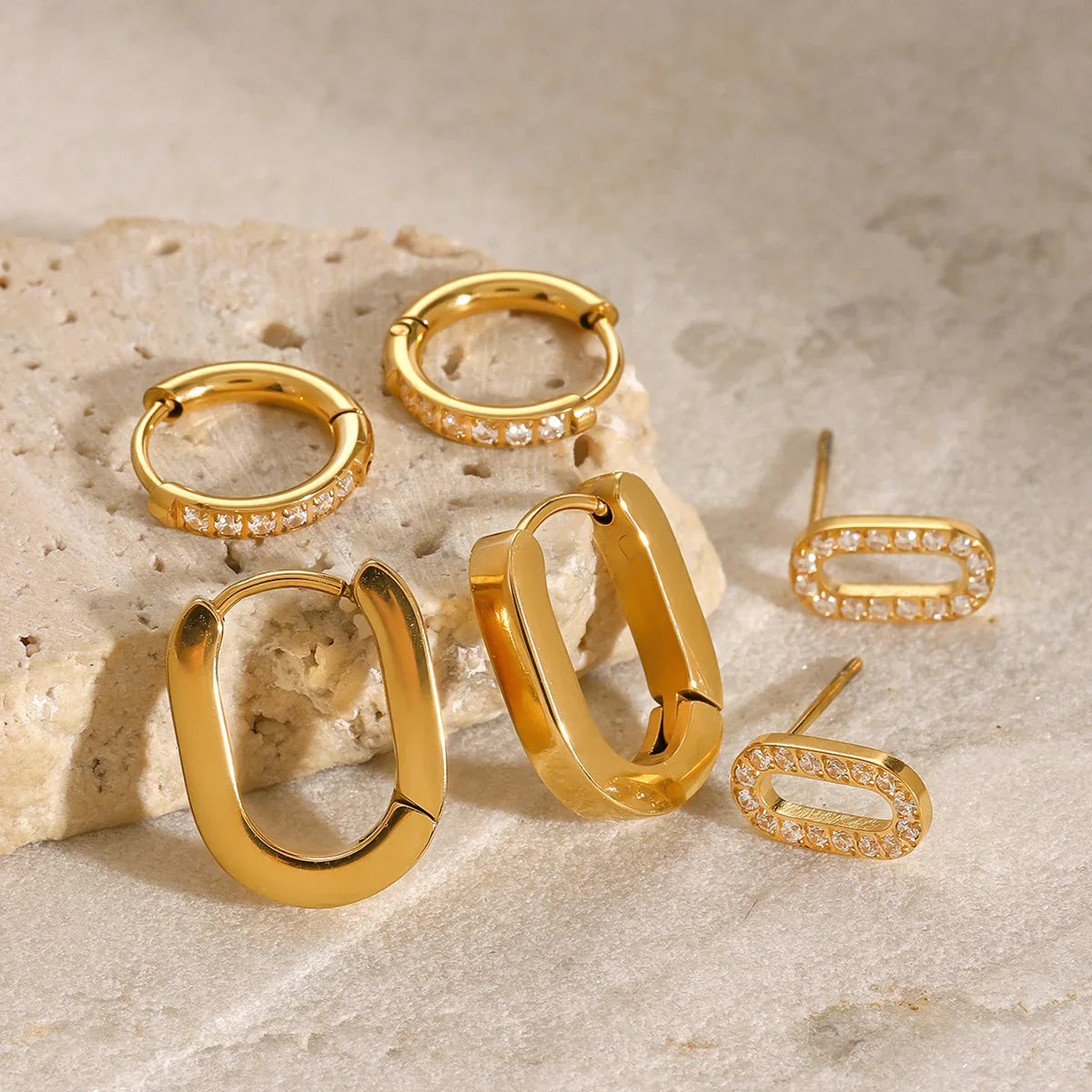 [Royal Vicky]Ryleigh Diamond Hoop Bundle