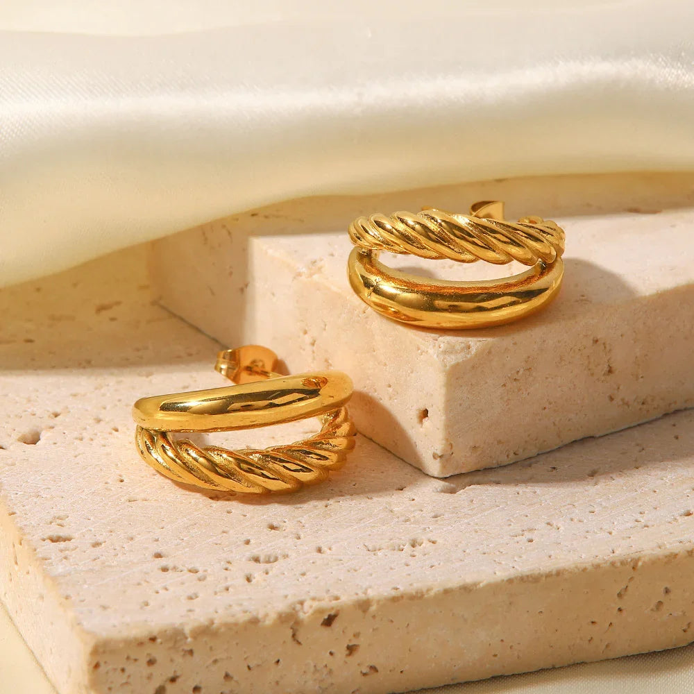 [Royal Vicky]Cecilia Layered Earrings