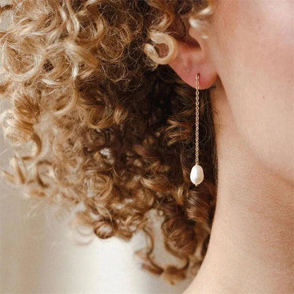 [Royal Vicky]Tessa Pearl Tassel Earrings