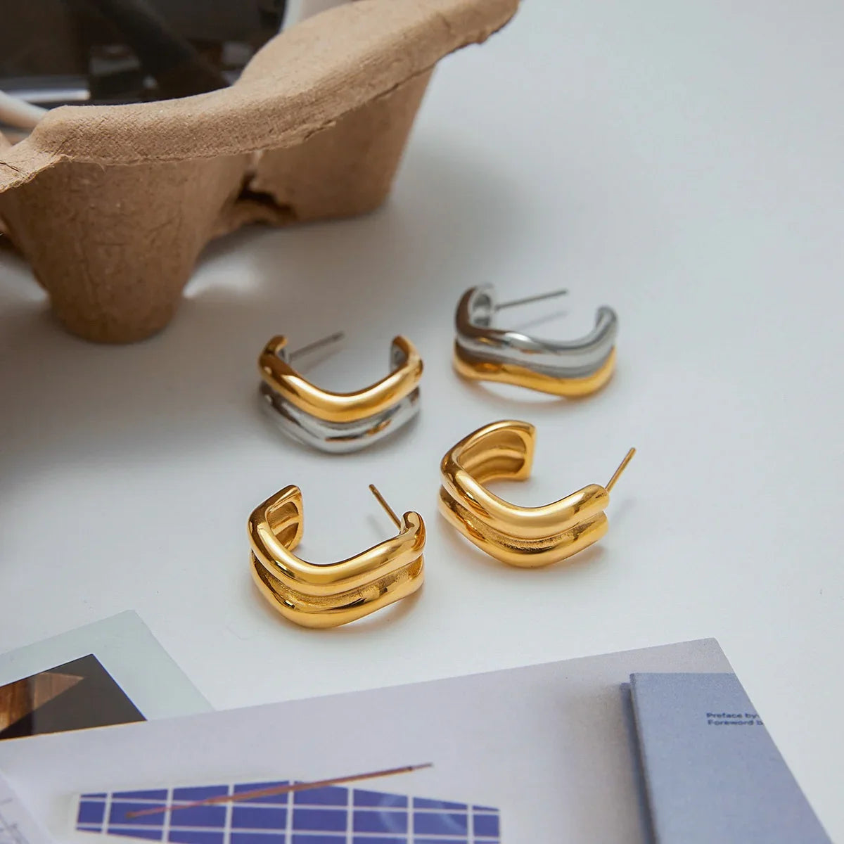 [Royal Vicky]Double Curve Hoops