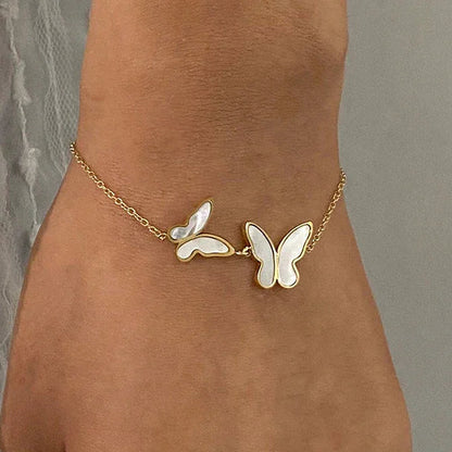 [Royal Vicky]Blaire Butterfly Pearl Bracelet