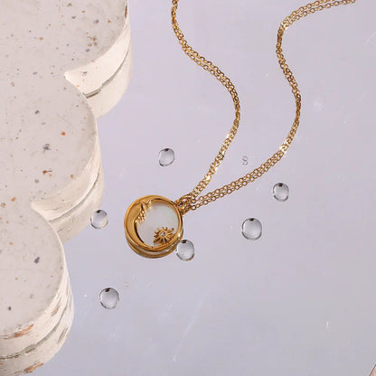 [Royal Vicky]Evangeline Lunar Gold Necklace