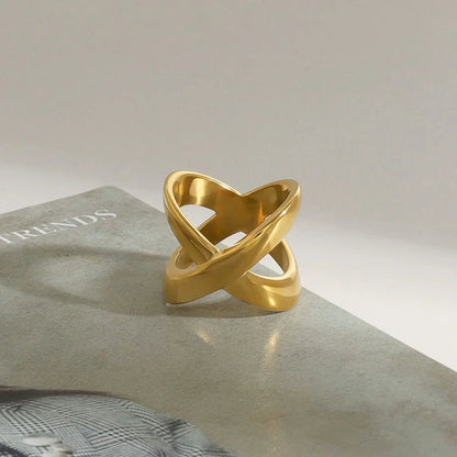 [Royal Vicky]Carolyn Gold Cross Ring