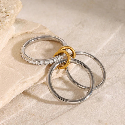 [Royal Vicky]Desiree Stacked Diamond Ring