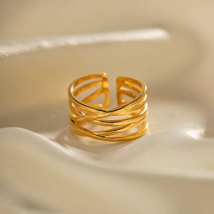 [Royal Vicky]River Gold Ring