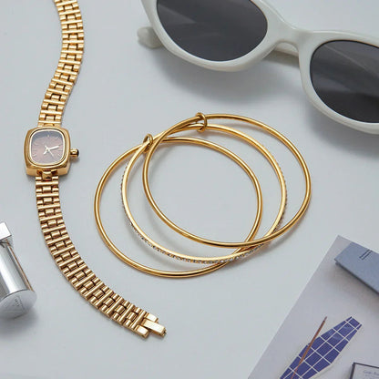 [Royal Vicky]Quinley Stacked Diamond Bracelet