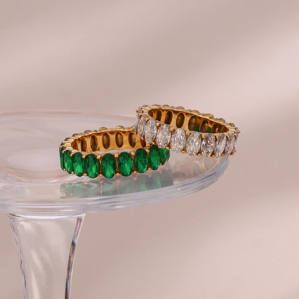 [Royal Vicky]Antoinette Diamond Simulant Gold Ring