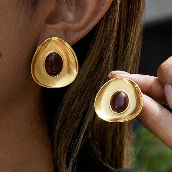 [Royal Vicky]Orissa Gold Enamel Earrings