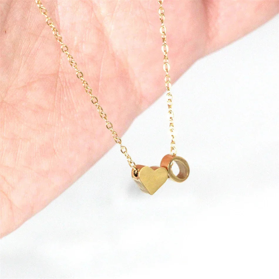 [Royal Vicky]Ria Initial Letter Gold Necklace
