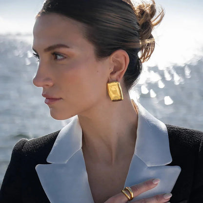 [Royal Vicky]Geraldine Gold Earrings