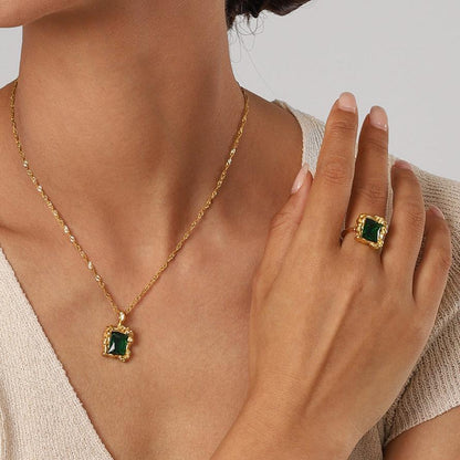 [Royal Vicky]Priscilla Emerald Ring
