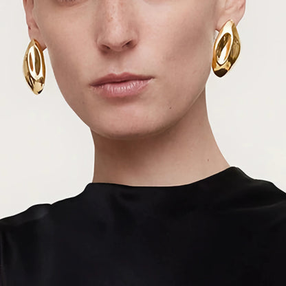 [Royal Vicky]Zinnia Gold Earrings
